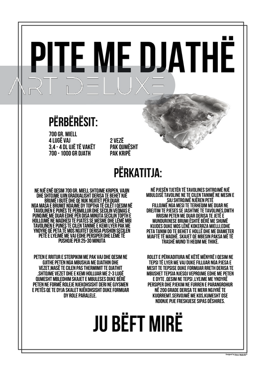 Pite Me Djathë - Albanskt Recept Poster