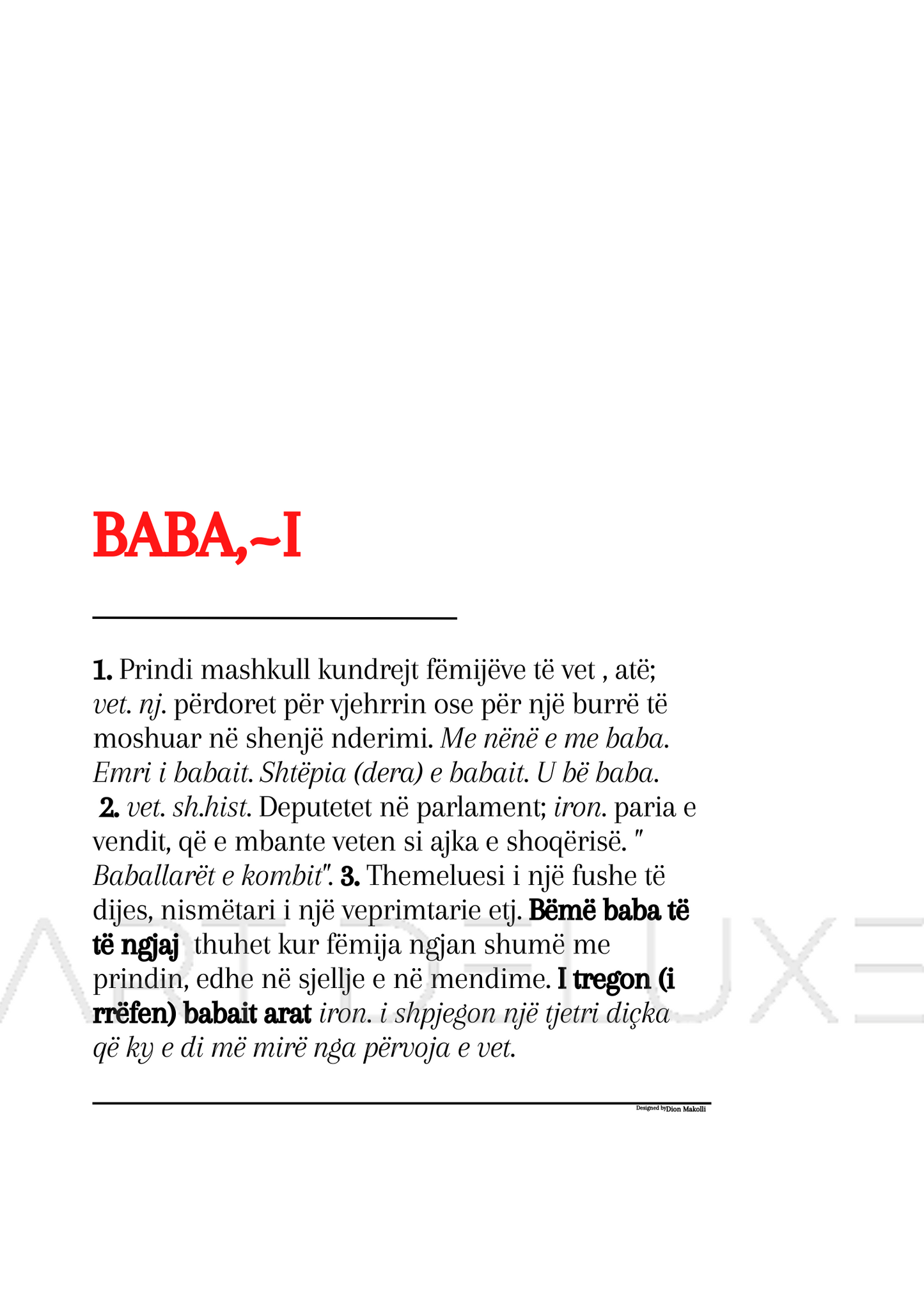 Baba - Poster