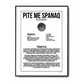 Pite Me Spanaq - Albanskt Recept Poster