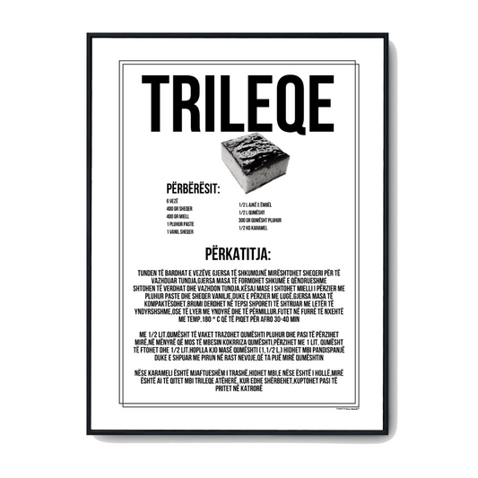 Trileqe - Albanskt Recpet Poster